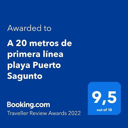 A 20 Metros De Primera Linea Playa Puerto Sagunto Ascensor Wifi Buitenkant foto